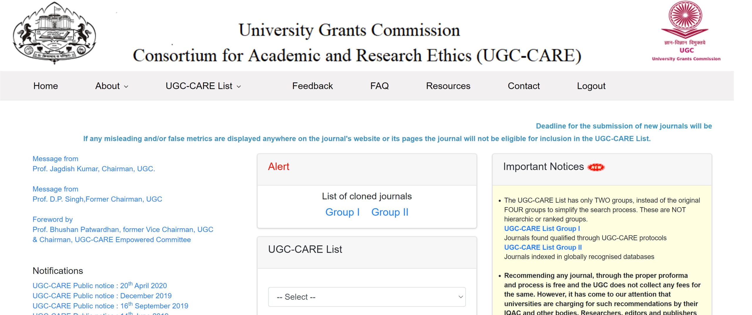 UGC approved journal list 2022