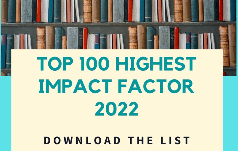 Top 100 Highest Impact Factor Journals of 2023
