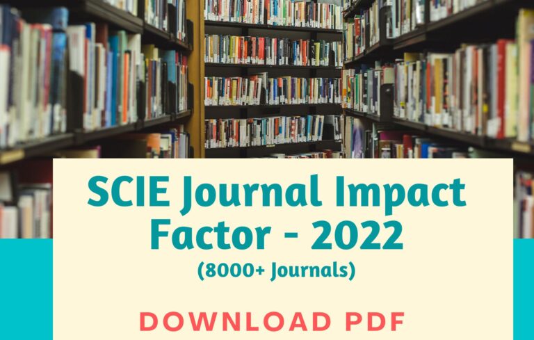 SCIE Journal Impact Factor